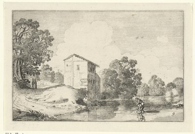 lugar de vadeo Paisajes (título de la serie) Amenissimae aliquot requculae (título de la serie) de Jan van de Velde (II)