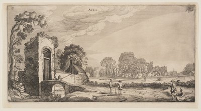 Abril, de Los doce meses del año de Jan van de Velde II