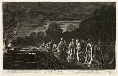 Fuego, lámina cuatro de Los cuatro elementos de Jan van de Velde II