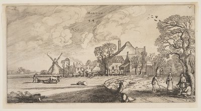 Marzo, de Los doce meses del año de Jan van de Velde II