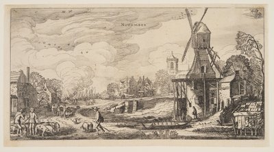 Noviembre, de Los doce meses del año de Jan van de Velde II