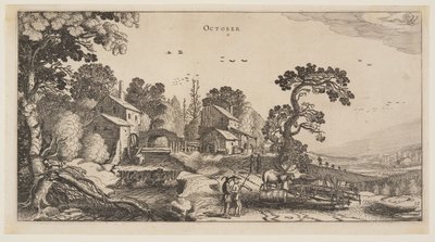 Octubre, de Los doce meses del año de Jan van de Velde II