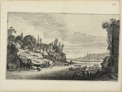 Paisaje fluvial de Jan van de Velde II