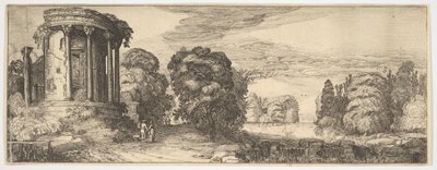 El Templo de la Sibila en Tívoli de Paisajes y Ruinas, ca. 1615 de Jan van de Velde II