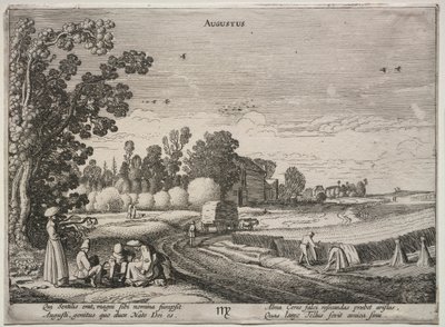 Los doce meses: Agosto de Jan van de Velde II