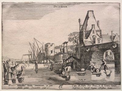 Los doce meses: Diciembre de Jan van de Velde II