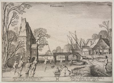 Los doce meses: Febrero de Jan van de Velde II