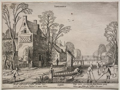 Los doce meses: Enero de Jan van de Velde II