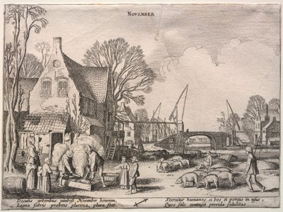 Los doce meses: Noviembre de Jan van de Velde II
