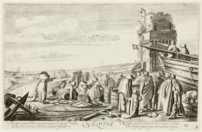 Agua, lámina tres de Los cuatro elementos de Jan van de Velde II