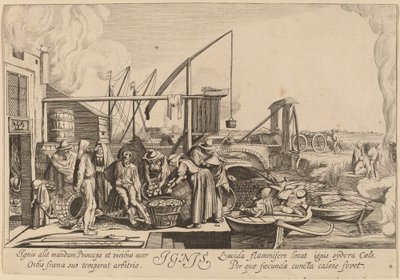 Fuego de Jan van de Velde II after Willem Buytewech