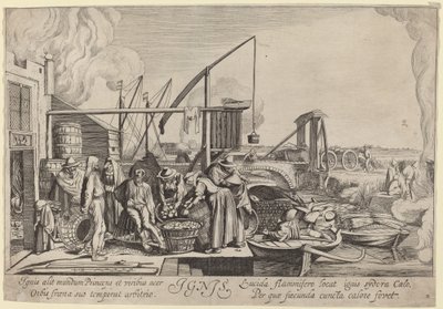 Ignis de Jan van de Velde II, after Willem Buytewech