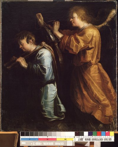 Tobías y el ángel (Tobías y el ángel). Pintura de Jan van de Venne (antes de 1600-después de 1651). Óleo sobre tela de Jan van de Venne