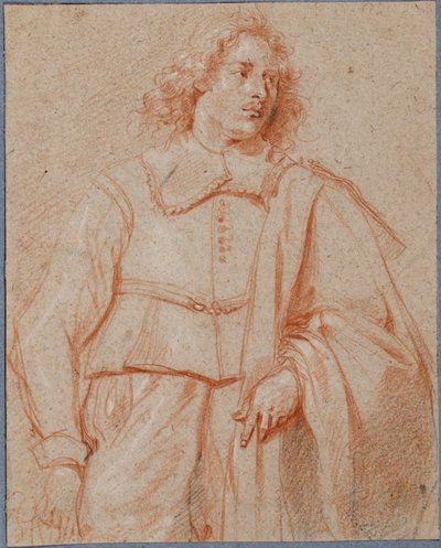 Estudio de tres cuartos de un joven de Jan van den Bergh