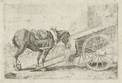 caballo con un carro Animales (título de la serie) Zoographiam (título de la serie) de Jan van den Hecke