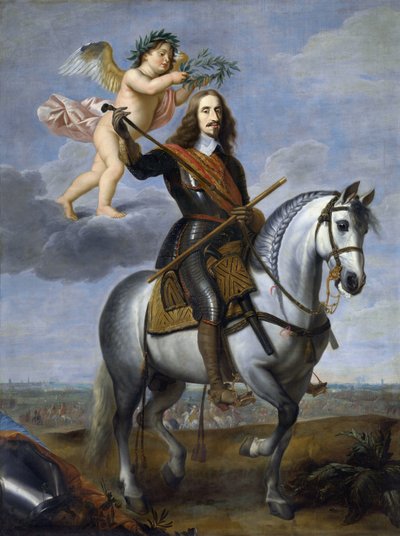 Leopold Guillaume de Habsbourg - Retrato ecuestre del archiduque Leopoldo Guillermo de Austria (1614-1662) - Jan van den Hoecke (ou van Hoek, van Hoeck, Vanhoek) (1611-1651) - Primera mitad del s. - Óleo sobre lienzo - Museo Groeninge, Brujas de Jan van den Hoecke
