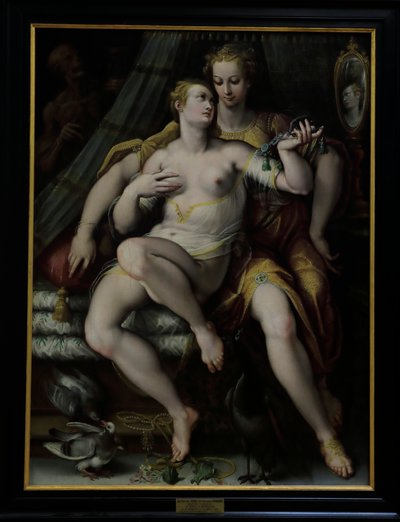 Vanidad, moderación y muerte de Jan van der (1523 1605) Straet