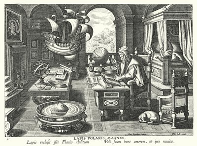 Lapis Polaris Magnes de Jan van der Straet