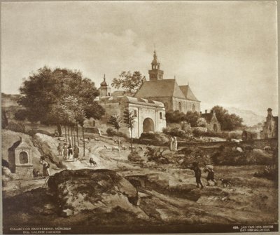 Holandés: Monasterio en un paisaje Monasterio en un paisaje de Jan van der Heyden