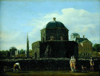 El pabellón de la Casa Bosch, la residencia del guardián de la ciudad de Gravenhage de Jan van der Heyden