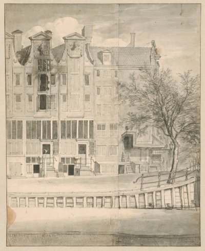 Casa quemada en el Leidsegracht, 1684 de Jan van der Heyden