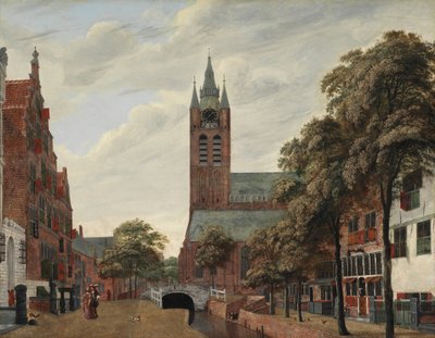 Vista del canal Oude Delft, Delft de Jan van der Heyden