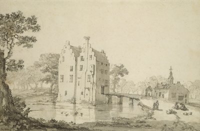 Castillo de Zuylenburgh (Slot Zuylen) de Jan van der Heyden
