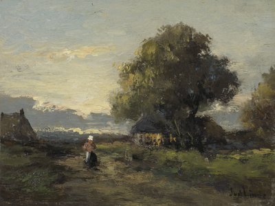 Paisaje con caseríos de Jan van der Linde