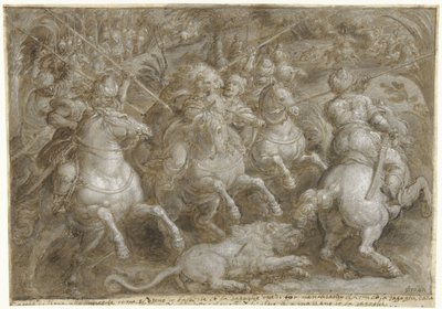 Caza de leones persas
Partidas de caza, dl. 2 (título de la serie) de Jan van der Straet