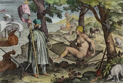 Vespucci descubriendo América, lámina 2 de 