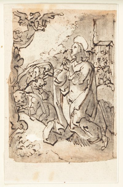 Agonía en el Jardín de Jan van der Straet, called Stradanus