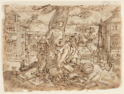 Apolo (Litterae) de Jan van der Straet, called Stradanus