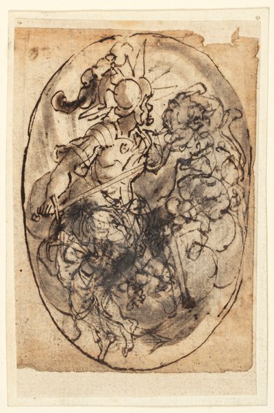 Diseño para un camafeo de Jan van der Straet, called Stradanus