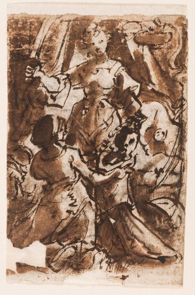 Judith con la cabeza de Holofernes; Ascensión de Cristo de Jan van der Straet, called Stradanus