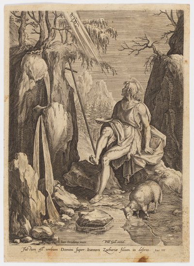San Juan Bautista en el desierto de Jan van der Straet, called Stradanus