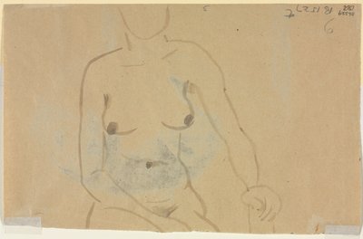 Torso de una Mujer Desnuda (verso) de Jane Poupelet