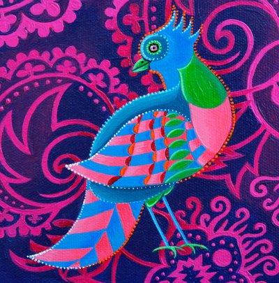 Pájaro ajedrezado, 2019 de Jane Tattersfield