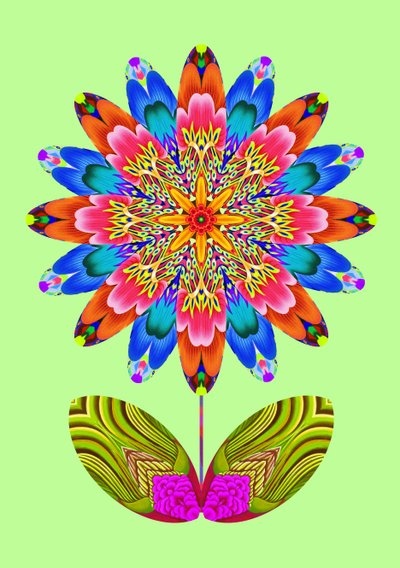 Recorte de Flor en Verde Pálido, 2020 de Jane Tattersfield
