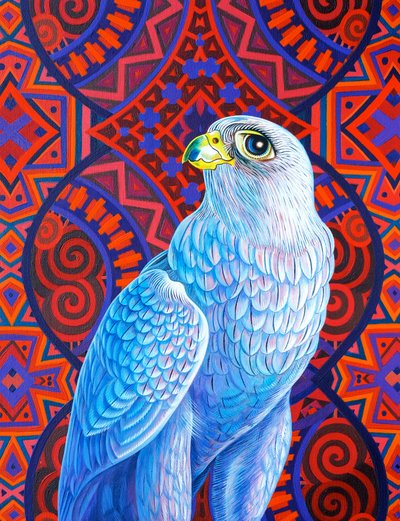 Halcón gris, 2017 de Jane Tattersfield