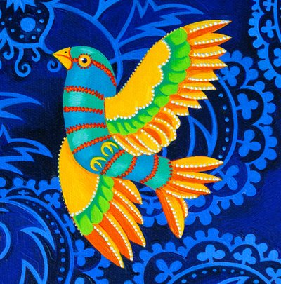 Pájaro de alas amarillas de Jane Tattersfield