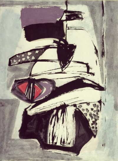 Composición (acuarela y gouache sobre papel) de Jankel Adler