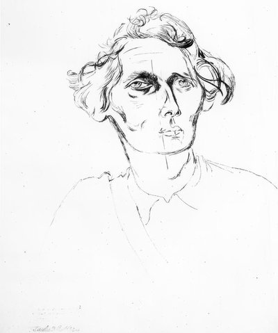 Retrato de una dama mayor de Jankel Adler