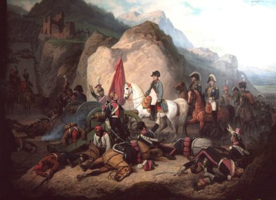 Napoleón en el desfiladero de Somosierra de January Suchodolski