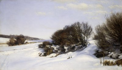 Invierno Cerca del Mar, 1888 de Janus La Cour