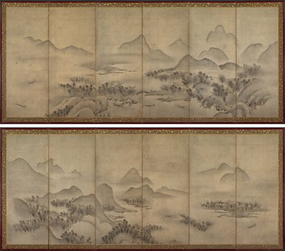 Paisaje a la luz de la luna de Japan, Muromachi period