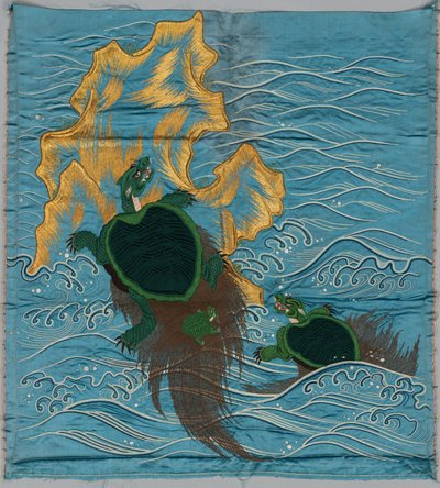 Fukusa bordado de Japan, late 19th early 20th century