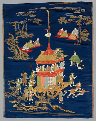 Fukusa bordado de Japan, late 19th early 20th century
