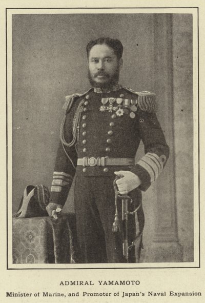Almirante Yamamoto, Ministro de Marina y Promotor de la Expansión Naval de Japón de Japanese Photographer