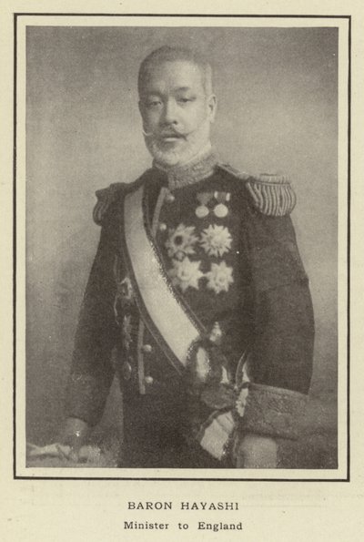 Barón Hayashi, Ministro en Inglaterra de Japanese Photographer