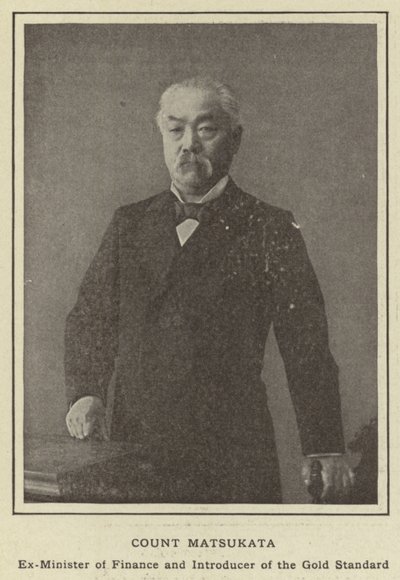Conde Matsukata, Exministro de Finanzas e Introductor del Patrón Oro de Japanese Photographer